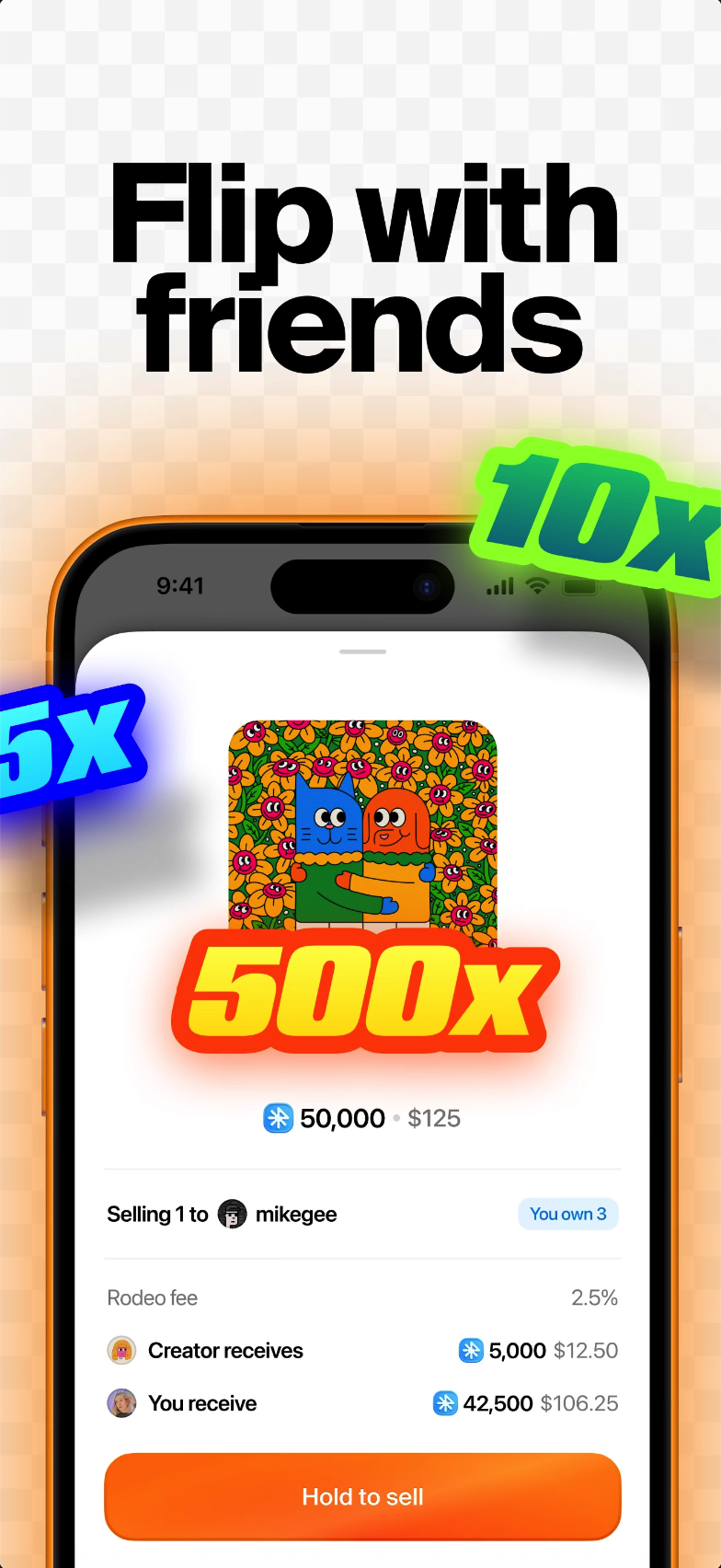 Screenshot 1 of Rodeo showing the application interface